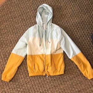 Three-Tone Windbreaker Jacket